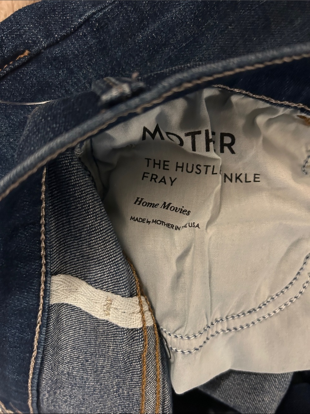 MOTHER Denim The Hustler Ankle Fray Jeans in Home Movies π₯πΏ - Picture 8 of 11